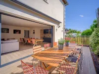 Family villa for 16 with pool and spa 50m from the beach - 3 étoiles