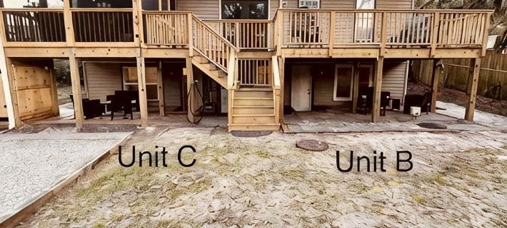Unit C, Spirit of Folly, Pet Friendly,  2 short blocks - 100 yards to the beach Hotels in Folly Beach