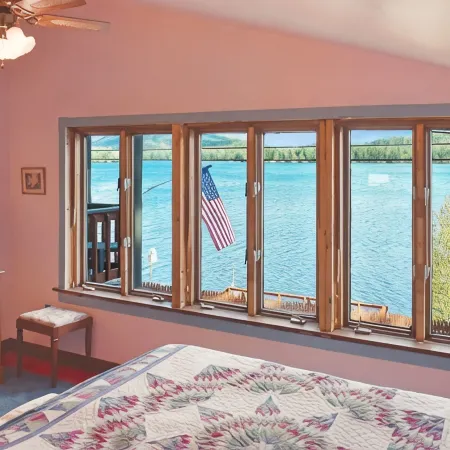 This is a beautiful house that sits facing Loon Lake! Amazing views and dock!!!