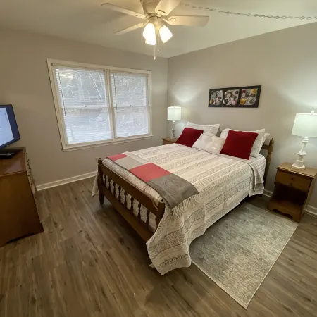 Mountain Resort Cabin with Outdoor Gas Firepit, and Mountain Stream!