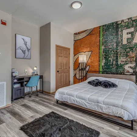 Deluxe Studio in Historic Downtown Building!