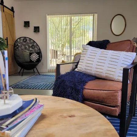 Modern & elegant desert highway with quick access to hiking!
