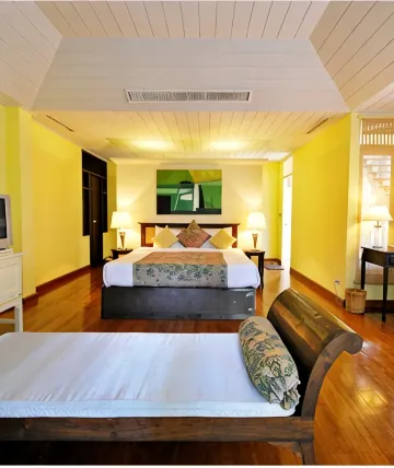 ห้องพักได้ 3 คนวิวลานสนาม