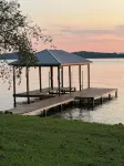 Lakefront home on the main channel w/ beautiful view and a boat ramp next door!