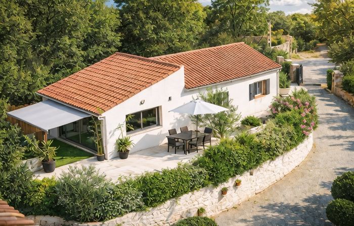 Detached 2-Bedroom House with Private Garden and Terrace. Quiet Location and Pool