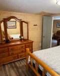 Cozy 2-bedroom cabin near endless trails. Family and pet friendly. Fire pit & AC