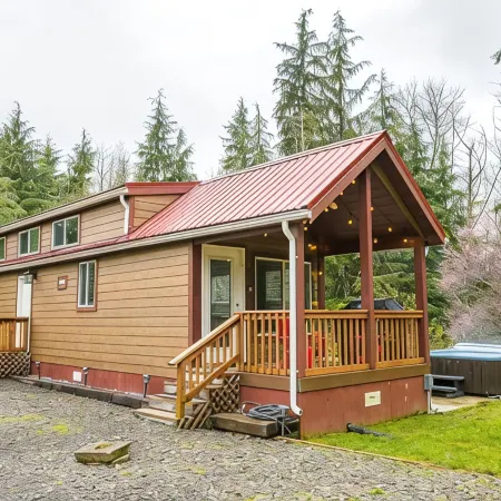 ElkCreekInn: creekside tiny home