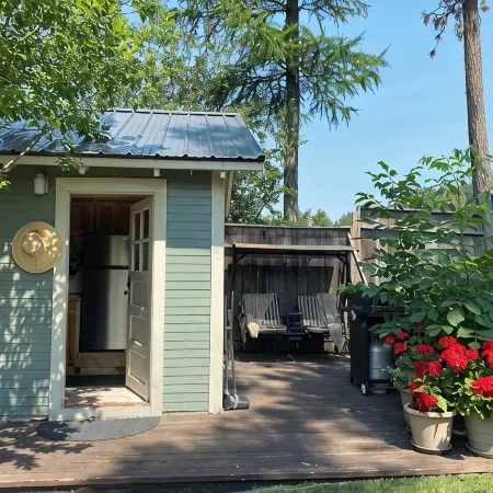 Cozy Cottage near Bigfork overlooking Flathead Lake in our Cherry Orchard