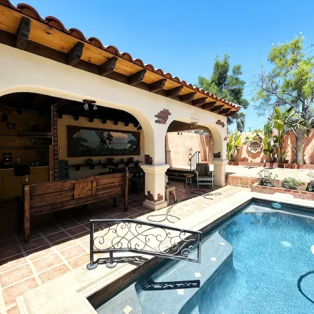 BIG ONE OF A KIND EUROPEAN SPANISH MEXICAN HACIENDA HOUSE W/ POOL ARTSY VINTAGE
