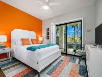 🌈 FIESTA SIESTA! Gated🏡 End unit🍹 Mountain🌄 Golf🏌️‍♂️BBQ🍔 Fire Pit🔥Pool👙 Hotels in Cathedral City