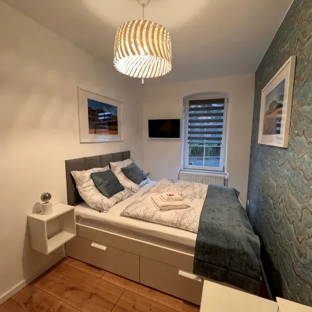 Modern Vacation Apartment, with Parking Space and Terrace and Barbecue