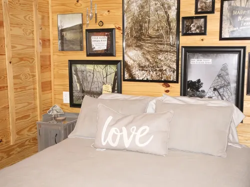 TLC-Tiny Cabin with loft located in park like setting.