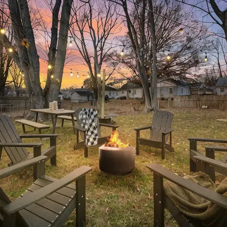 Urban Oasis: A Charming Downtown Retreat with Game Room, Firepit and Yard Games