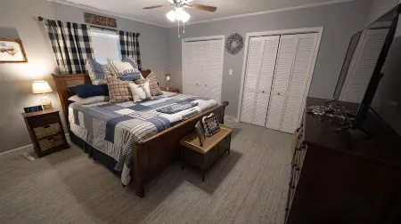 Lakeside Landing is on the Water with Beautiful Views and a Large Deck.