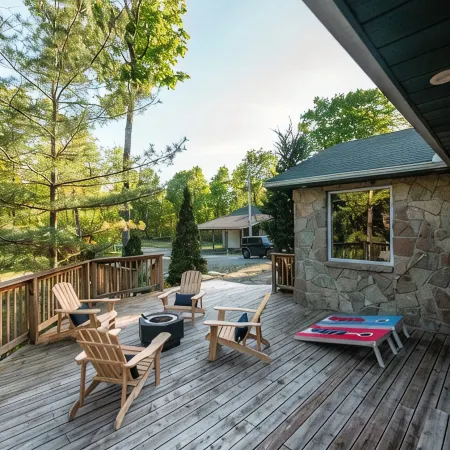 Tranquil Oasis in Trent Lakes w/ Private Ponds, Fire Pit, Game Room & Hot Tub
