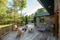 Tranquil Oasis in Trent Lakes w/ Private Ponds, Fire Pit, Game Room & Hot Tub