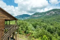 Lake Lure Large Cabin - Sleeps 10 Mountain View’s &  Hot Tub Near Chimney Rock - Mountain view