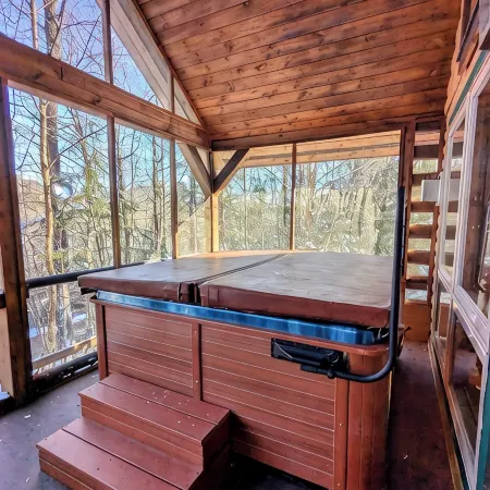Spacious log cabin in Warrensburg w/ Hot Tub: 15 Mi to Lake George