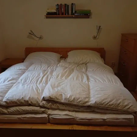 Vacation apartment near the national park and harbor with terrace and parking space