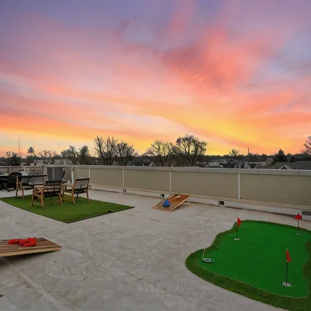 Luxury 6BR/6BA Indy Home w/ Rooftop Views of Lucas Oil, Arcade, Office & Hot Tub
