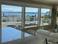 Full advantage of 180 degree PANORAMIC view of OCEAN & MOUNT BAKER