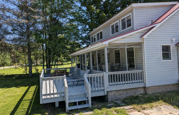 Waterfront house on the upper most portion of the West Branch Delaware.
