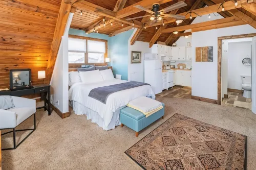 Cozy Loft on Main over Ooey Gooey Cafe