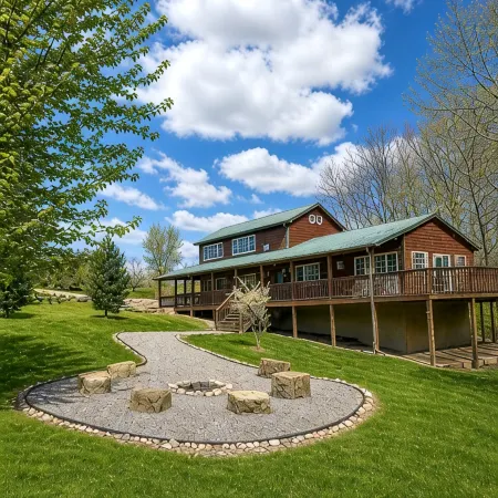 Romantic Secluded Cabin w/ Hot Tub, Private Driftless Escape Отели в г. Фримен