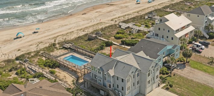 Sea Glass A- Upscale Beachfront Retreat & Pool Hotels in Emerald Isle