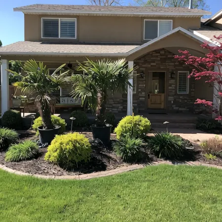 Beachy Home in Provo. Large deck with builtin hot tub, Fire pit, Palapa