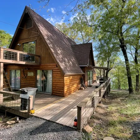 Beautiful, Majestic Log Cabin Large Game Room and Lake View