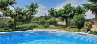 House in a quiet area with views of the old town of Pals