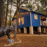 Angeltom Cabin & RV:20 Acre Woods - >16 pip + Jacuzzi + treehouse + UTV + 2ponds - Chalets
