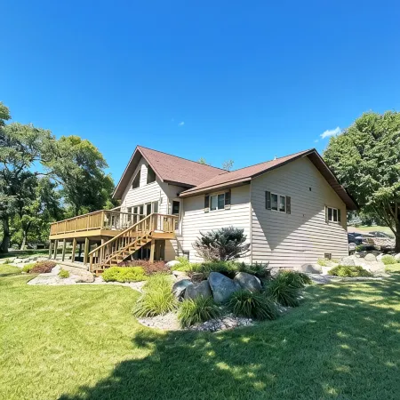 Spacious home with a large deck and ample space for beautiful sunset viewing!