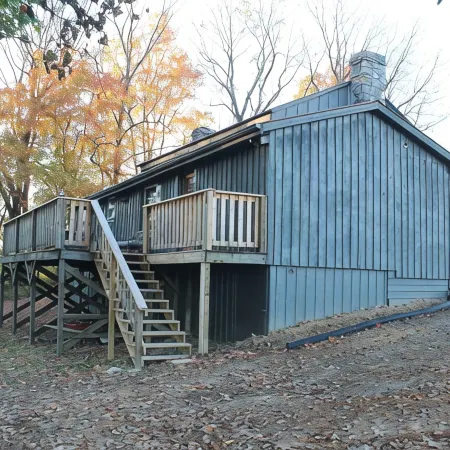 Rustic Retreat, a pre Civil War log cabin.
