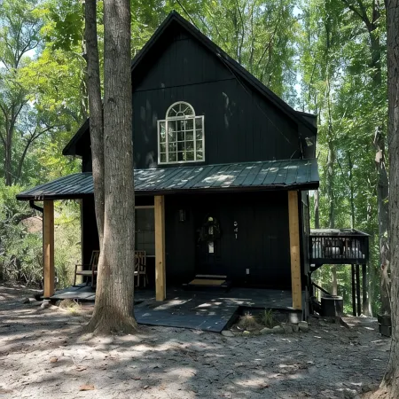 Charming Treehouse cabin with WiFi, Hot tub, Firepit in marvelous Smithville