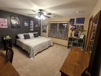 Luxury 5 BR home on private wooded lot near QC, w/hot tub, rec & fitness room Hotels in Henry County