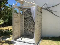 Unique mosaic eco-friendly open concept space sleeps 4 -WiFi, seawater pool, BBQ - 3-Star