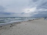 House directly on the beach, behind the dune, sea view
