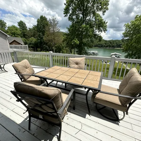 Spacious Lake house with Double Boat Dock & Gently Sloping Lot