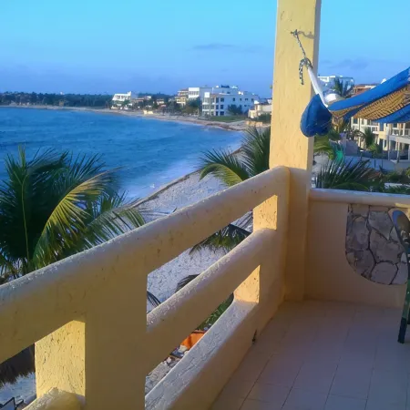 Direct Oceanfront, Corner Balcony Panoramic View of Beach, Half Moon Bay, Akumal