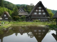 Gokayama Onsen Akaokan - parcheggio