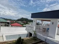 Modern two-rooms spacious apartment with pool, terrace,amazing sea and town view