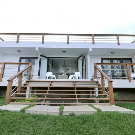 Minutes from the beach, modern home with ocean views. Pet friendly!