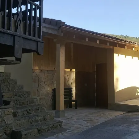 Beautiful views of the green nature from the inside Asturiana