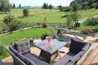 Apartment "Landliebe" with pool and sauna use on a restored 3-sided courtyard