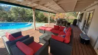Private house close to Sequoia National Park with pool and private river access