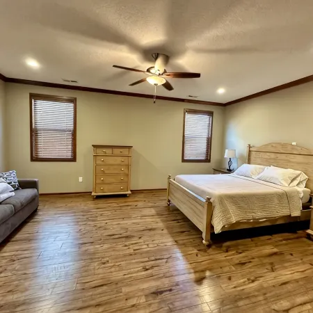 Luxury condo. 2 car garage, rooftop patio. Perfect for work or play!