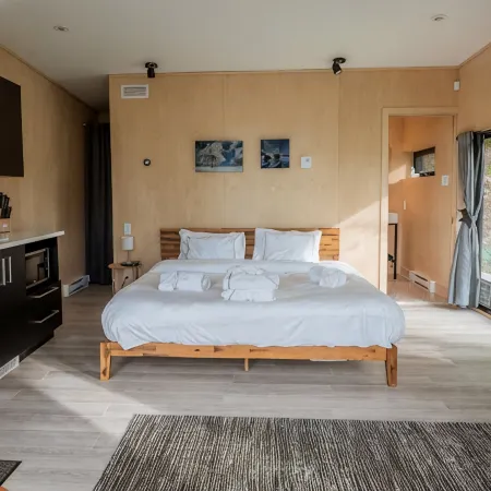 Bel Air Tremblant MINI ANTARCTICA : 1 LIT KING, JACUZZI, SAUNA