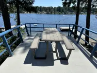 Charming Lakefront Cabin on Mason Lake with Pebble Beach and Private Dock